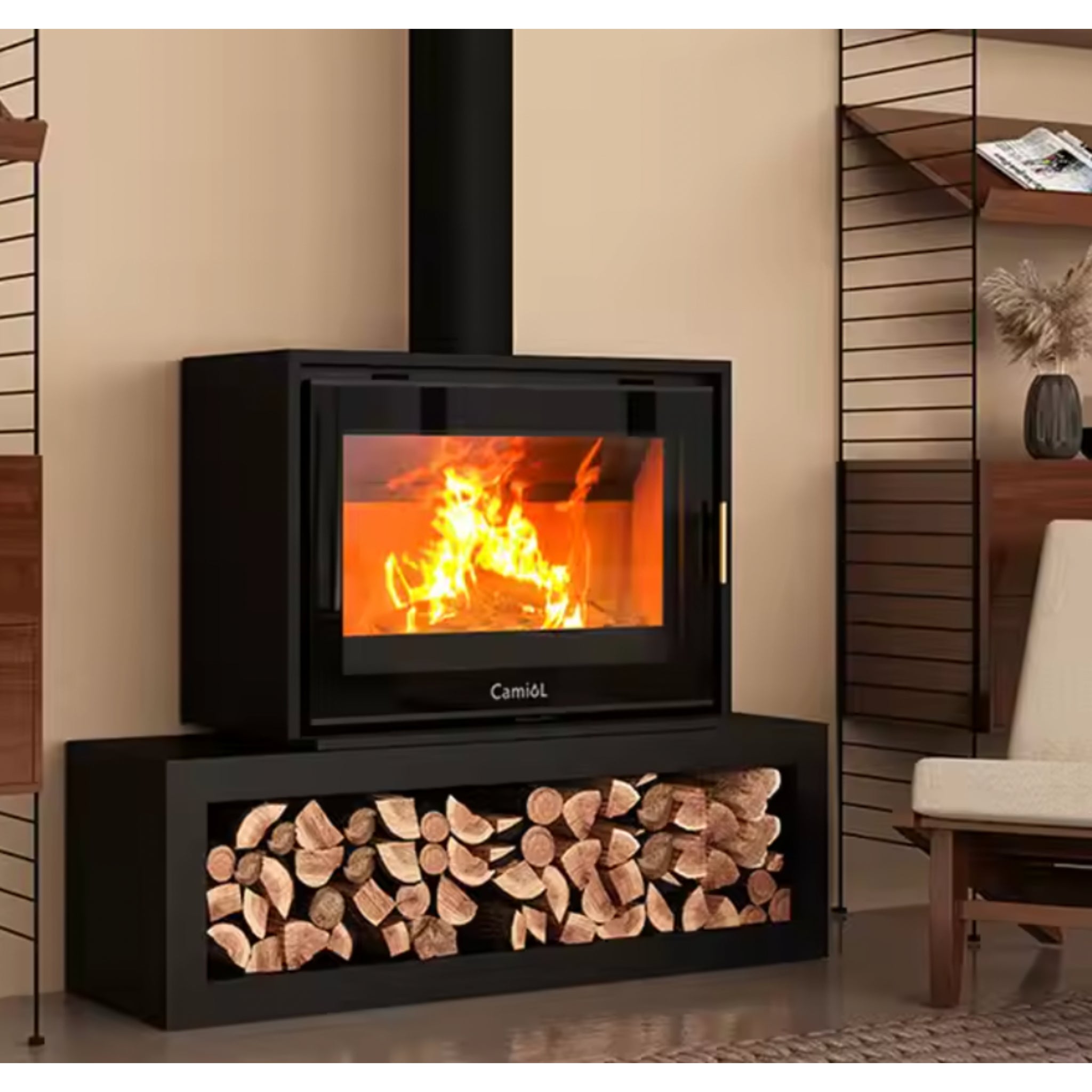 VantageFire Wood-Burning Fireplace