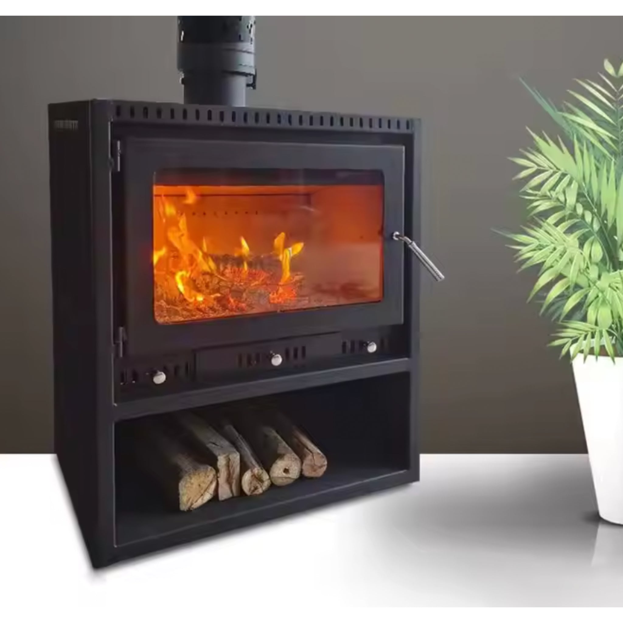 FireGlow Wood-Burning Stove